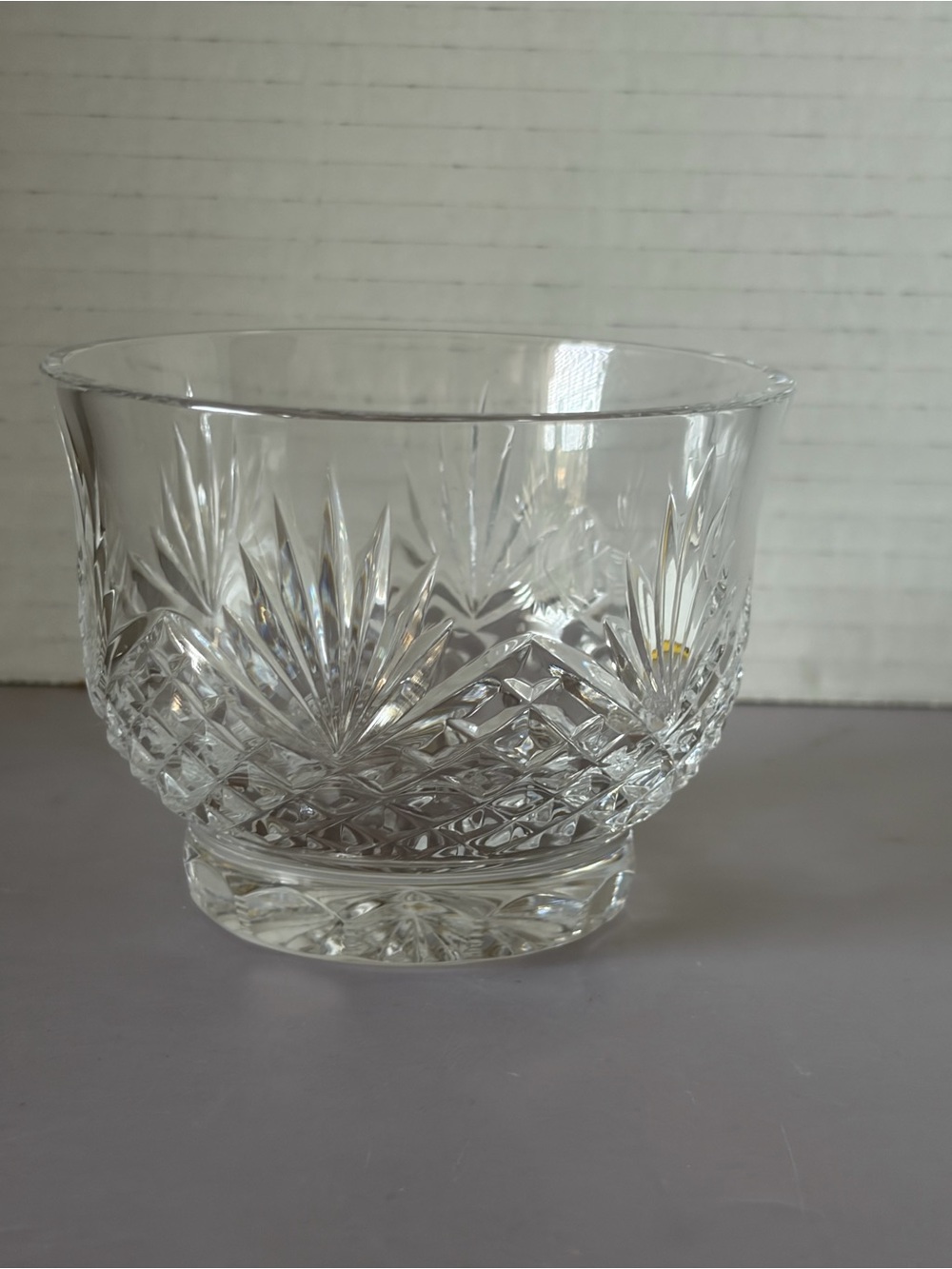 Wedgwood Clear Crystal Cut Serving Bowl - Clear